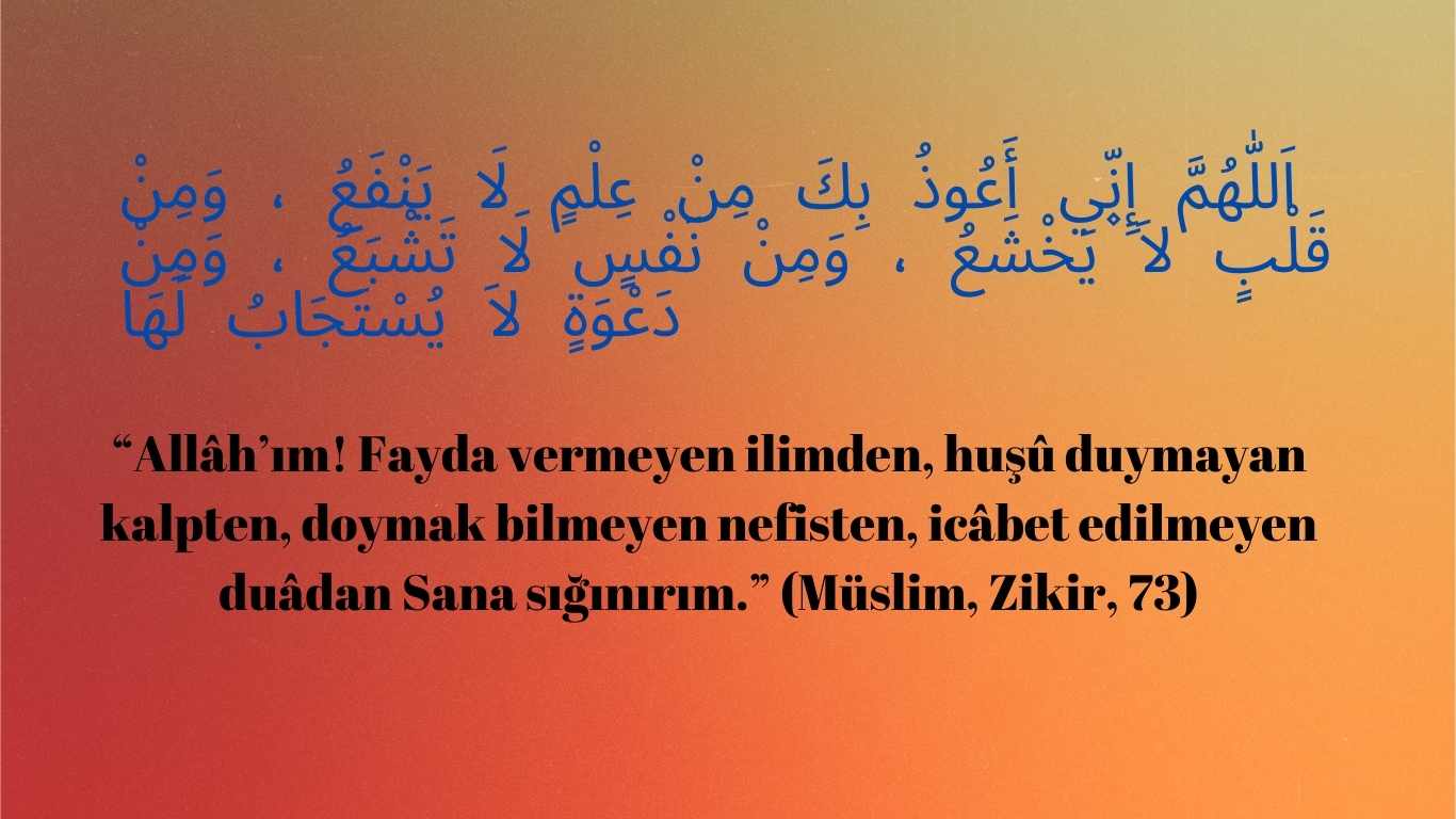 Peygamber Efendimiz’in Bir İstiâze Duâsı | TurkArama Motoru | Sağlık ve Günlük Yaşam için Pratik Bilgiler